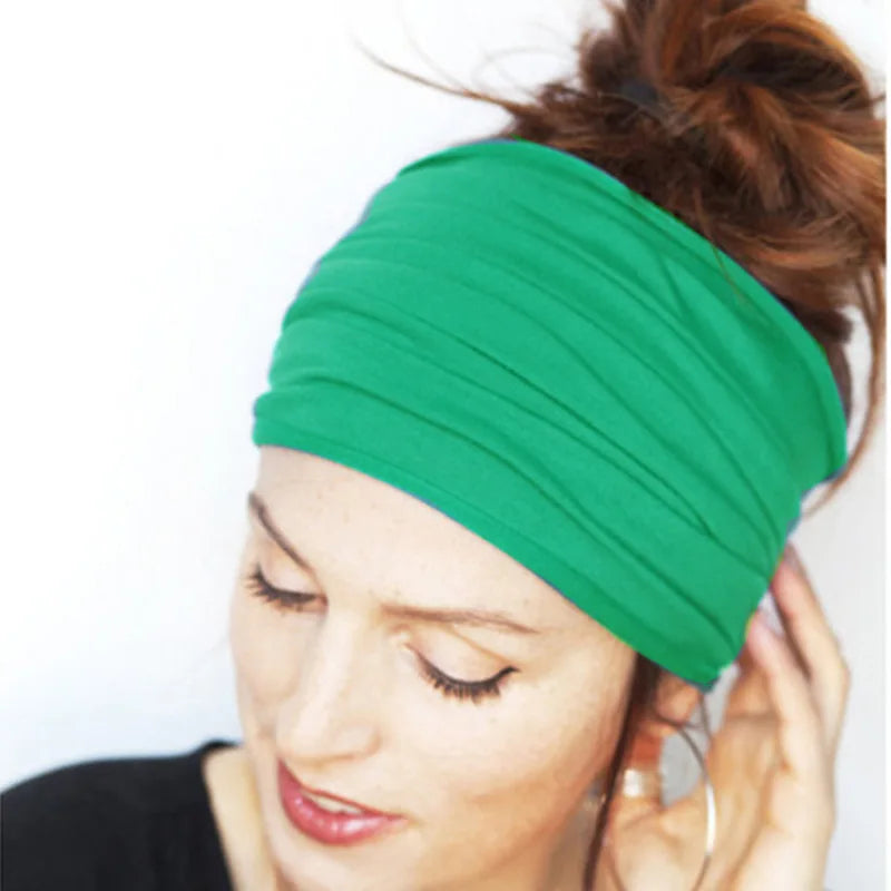 Summer Sports Yoga Headbands for Women Simple Adjustable Men Running Absorb Sweat Elastic Hair Bands Solid Headband Wholesale