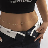 Waist Accessory Fashionable and Personalized Round Bead Chain Twisted Chain Double-layer Women's Waist Chain New Body Chain