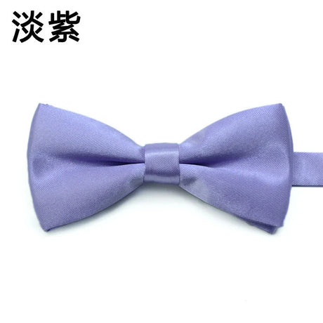 Fashion Kids Solid Color Bow Ties Imitation Silk Student Bowties Soft Black Red Butterfly Bowknot Wedding Party Cute Pet Cravat