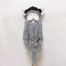 New Wig Beard Hats Viking Beard Beanie Horn Hat Winter Warm Mask Original Handmade Knit Helmet and Removable Beard Halloween Cap