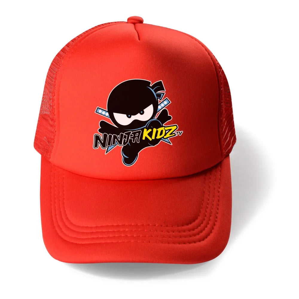 2024 New Cute NINJA KIDZ Baby Hat Kids Boy Adjustable Baseball Caps Boys Girls Hats Children Snapback Hip-Hop Sun Hat
