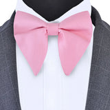 New Big Bow Ties Men's Solid Bowtie Red Black Yellow Fashion Bowknot For Men Wedding  Party Accessories