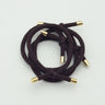 10PCS 5mm Knotted Twilled Elastic Hair Bands Golden Ends Hair Ties for fashion girls elasticity ponytail holders hair scrunches