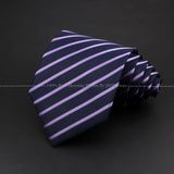 New Design Wedding Men Tie Purple Solid Striped Paisley Flower Neckties Men Business Dropshipping Groom Collar Accessories Gift