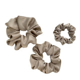 Silk Scrunchie Elastic Hair Bands Solid Color Women Girls  Headwear Fashion Headband Ponytail Holder Hair Accessories