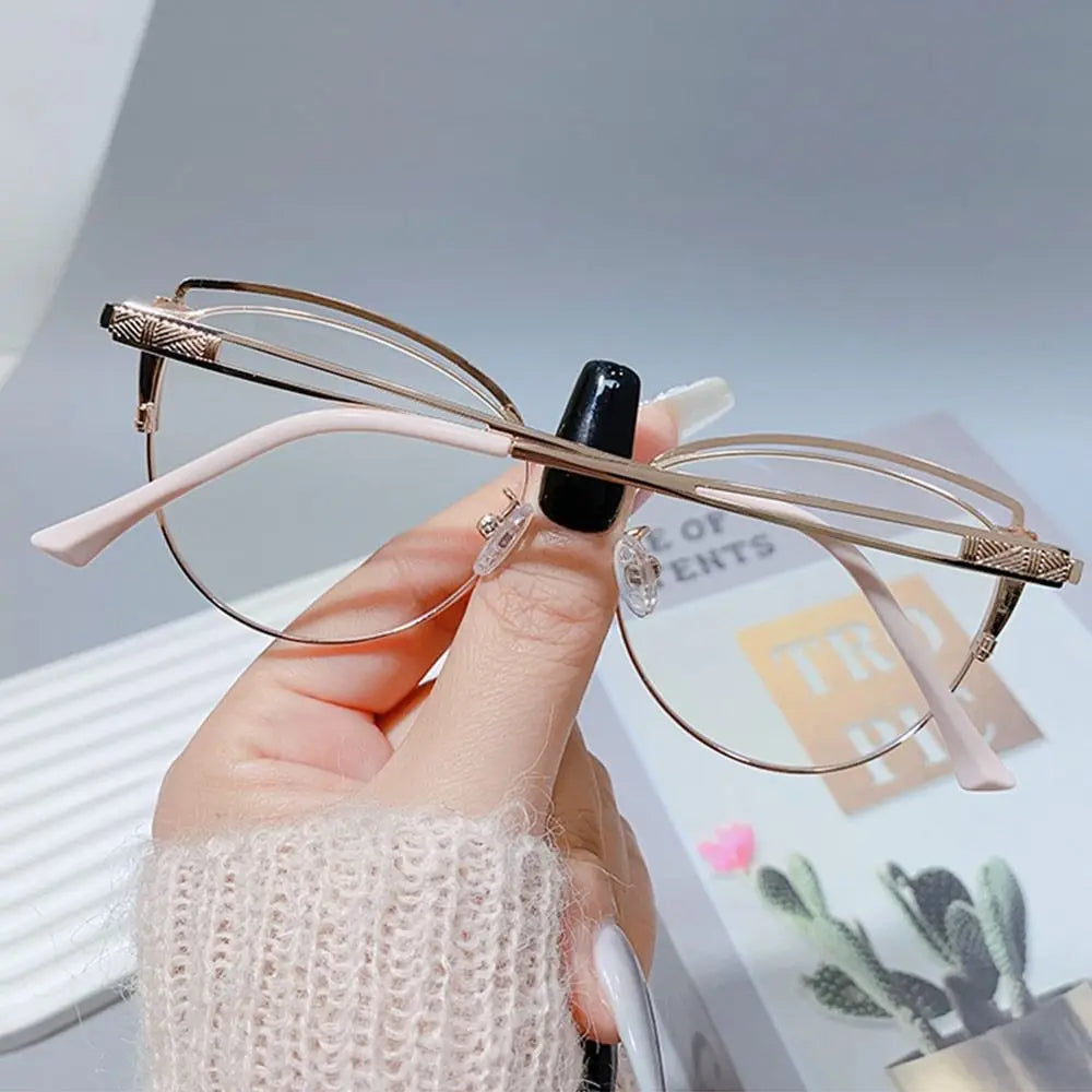 Blue Ray Blocking Anti-Blue Light Glasses Ultralight Metal Computer Goggles Eye Protection Square Eyeglasses Men Women