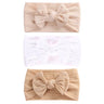 3Pcs/Set Cute Bowknot Baby Headband Turban Soft Elastic Baby Girls Hairband Newborn Hair Band Headdress Kids Hair Accessories