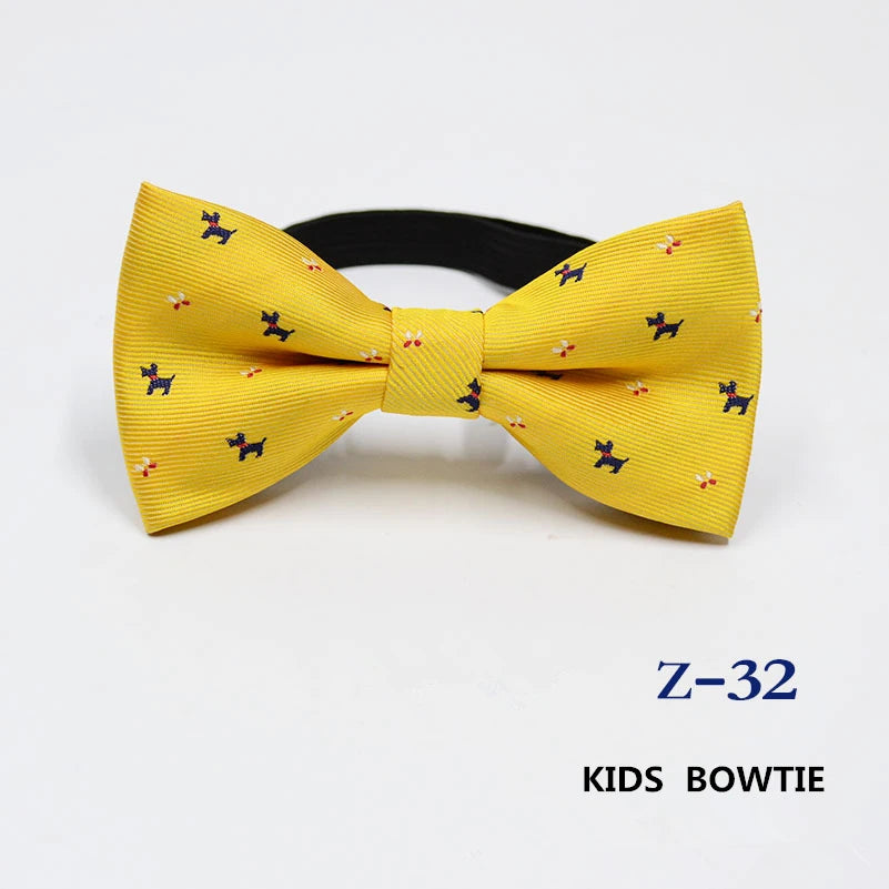 53 Color Children's Bow Tie Fashion Jacquard Baby Neckties Tie Baby Kid Kids Classical Pet Striped Butterfly Elastic Cord BowTie