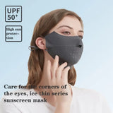 Ice Silk Face Mask Uv Sun Protection Summer Adjustable Breathable Men Women Outdoor Running Cycling Sports Mask