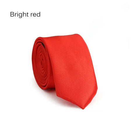 Fashion Casual Slim Plain Mens Solid Skinny Neck Party wedding Tie Silk Necktie