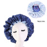 Double-Sided Sleeping Hat Adjustable Nightcap Bathing Hat Girl Sleep Protector Tool