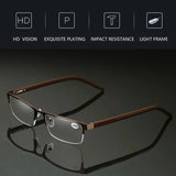 Titanium Alloy Frame Presbyopic Glasses Women Far Sight Eyeglasses Finished Optical Business Reading Eyewear Diopter +1.0 TO+4.0