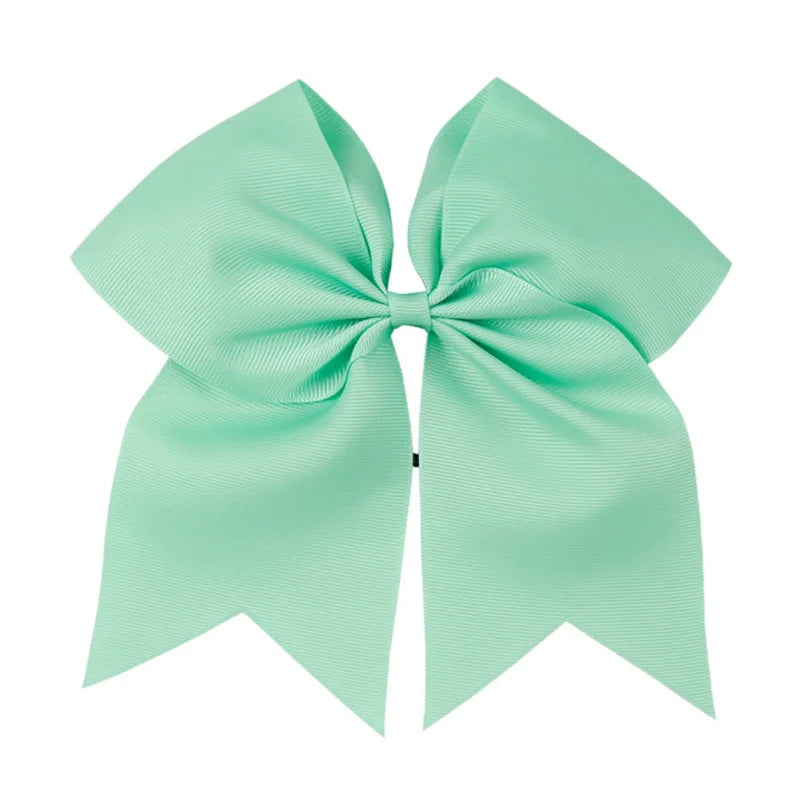 8'' Large Elastic Hair Bows Head Rope Bands Grosgrain Ribbon Hair Ties Boutique Bow Tie For Girls Headwear Hair Accessories