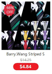 Luxury Silk Mens Ties Set Black Green Leaves Floral Neck Tie Handkerchief Cufflinks Set Wedding Business Party Barry·Wang 5938