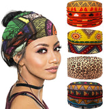 Boho Headbands For Women Fashion Wide Headscarf Bohemian Yoga  Workout Head Bands Hair Accessories Band