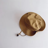 New Children Bucket Hats Summer Solid Color Sunhat Kids Fishing Hat Sunshade Visor Boys Girls Outdoor Fashion Beach Cap For 2-6Y