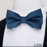 Fashion Brand Brand Silk Bow Tie Dark Blue Man Dot Wedding Accessories lover's day Fit Formal Party