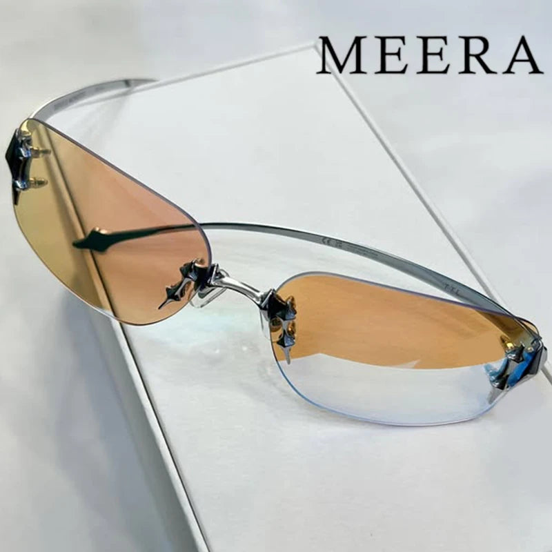 Luxury Brand Designer Fashion GM Titanium Half frame Sunglasses Men Driving Sun Glasses Goggles Shades UV400 Eyewear Glitt