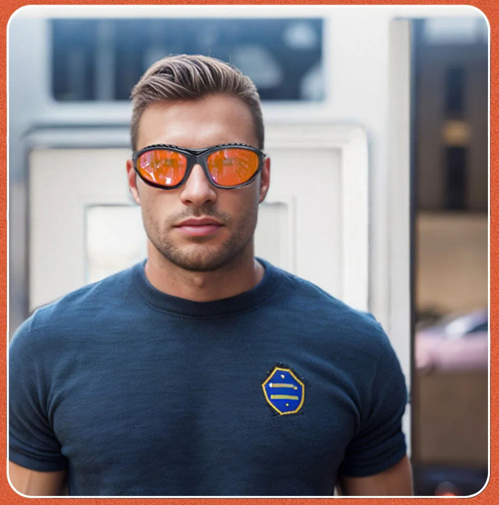 Red Lens，Orange Lens 100% Blue Light Blocking Goggles Glasses  Gaming Glasses Anti fatigue fashion Phone Eyeglasses