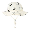 Embroidered Name Breathable Kids Wide Brim Sun Hat With Adustable Chin Strap Suitable For Summer And Beach