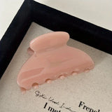 French Women's Hair Clips Elegant Acetate Hair Claw Medium Size Sweet Shark Clip Exquisite Girl Hairs Accessories Headwear 2024