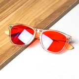 Blue Light Blocking Glasses Red Lenses Glasses for Better Sleep Orange Lens for Long Time Working Not Sunglasses for Outdoor