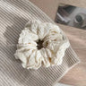 Korean Woman Large Cream Puff Elastics Hair Band Solid Color Scrunchies Hair Ties Ladies Ponytail Hold Hair Accessories