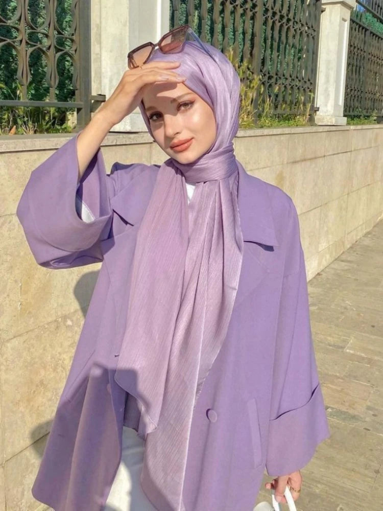 Pleated Crinkled Satin Hijab Scarf Medina Silk Scarves Solid Color Shawls Headband Scarf Wrap Muslim Women Veil Turban Hijabs