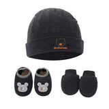 1 Set Baby Anti Scratching Gloves Hat Foot Cover Set Soft Cotton Newborn No Scratch Mittens Socks Beanies Cap Nightcap