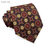 MUGIVALA 9CM Wide Printed Vintage Tie Nostalgic Retro Suit Shirt Formal Business Casual Fashion Accessories