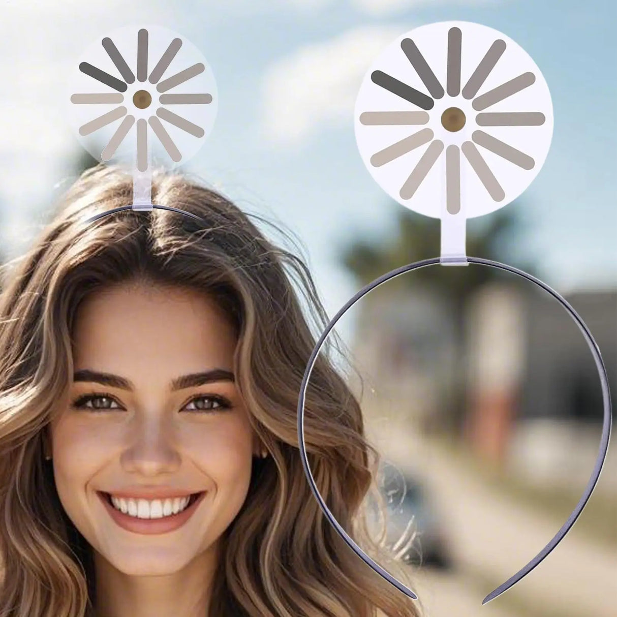 Funny Headbands Creative Hair Clips Loading Symbol Headband Eye-Catching Props Hair Accessories for Ladies Girls Party Daily Use