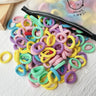 LOVEKIKI 50Pcs Elastic Hair Bands Girls Hair Accessories Mini Colorful Nylon Headband Kids Ponytail Holder Scrunchie Ornaments