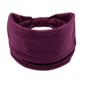 Headwrap Solid Color Knot Wide Headbands for Women Soft Cotton Sports Elastic Hair Bands Accessories Yoga Bandana Bandage