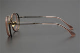 Exquisite Titanium Handmade Glasses Frame Mens Women Retro Square Spectacle Frames Eyeglasses Japanese Design Oval Round Eyewear