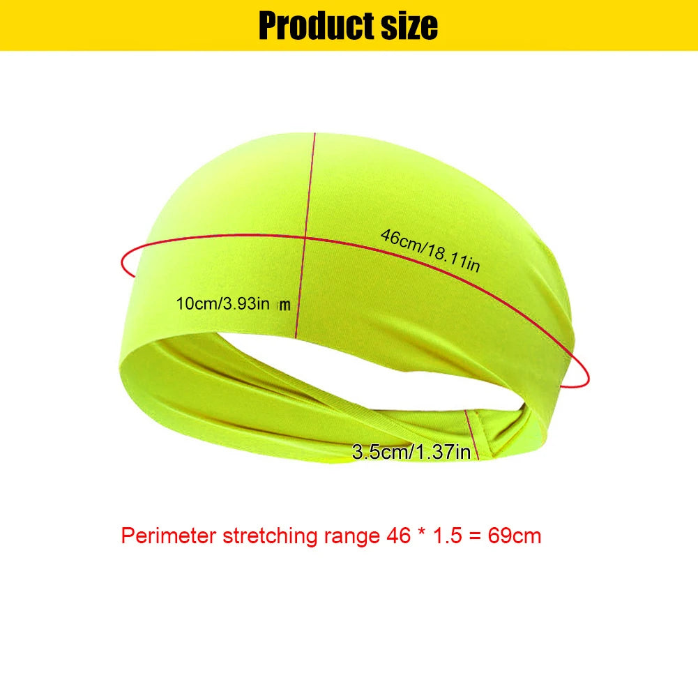 Sports Headbands Quick Dry Running Fitness Sweatband Men Woman Gym Yoga Sweat Hair Bands Yoga Elastic Hairbands Stretch Unisex