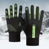 1Pair Winter Waterproof Windproof Non-slip Touch Screen Warm Gloves, For Outdoor Cycling, Driving, Skiing