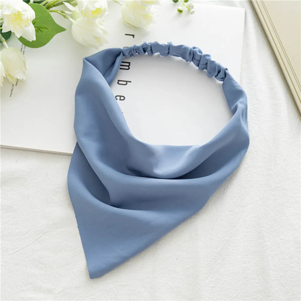 Headbands Cute Women Elastic Hair Accessories Bandana Turban Headwrap Triangle Hair Scarf