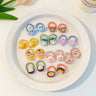 Hair Accessories Girls Bands Bandeau Cheveux Scrunchies Elastic Fille Korean Haarband Rubber Brown Children Gomas Gift Kids