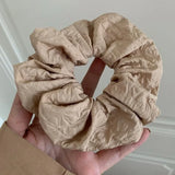 Korean Women Elastics Hair Scrunchies White Black Coffee Hair Bands Girls Children Ponytail Hair Ties Accesorios