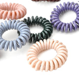 High Elasticity Telephone Coil Hairbands Women Spiral Hair Ties Girl Hair Ring Rope Solid Color Hair Accessories Ponytail Holder