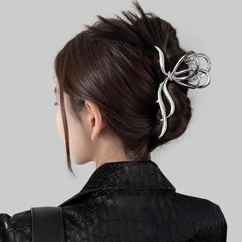 Fashion Geometric Metal Hair Claw Clips for Women Vintage Hair Clamps Crab Headband Hairpin Girls Hair Accessories Headwear