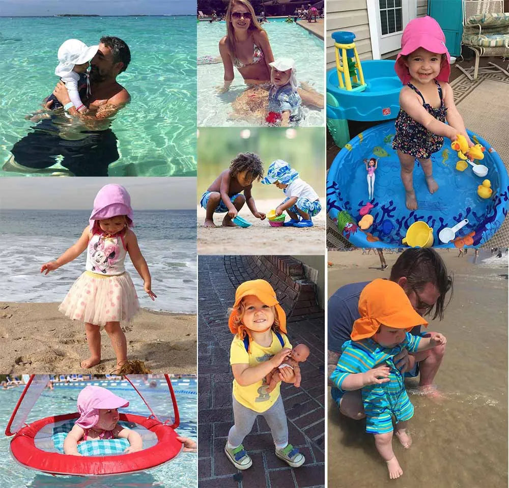 2023New Baby Summer Sun Hat Baby Girls Boys Caps Cartoon Panama Children's Hat UV Protection SPF 50+ Kid Travel Beach Bucket Hat
