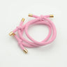 10PCS 5mm Knotted Twilled Elastic Hair Bands Golden Ends Hair Ties for fashion girls elasticity ponytail holders hair scrunches