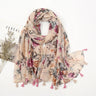 Fashion Printed Leopard Scarf Female Spring Muslim Women Hijab Scarves Tassel Large Size Headband Handkerchief Women's Bandana