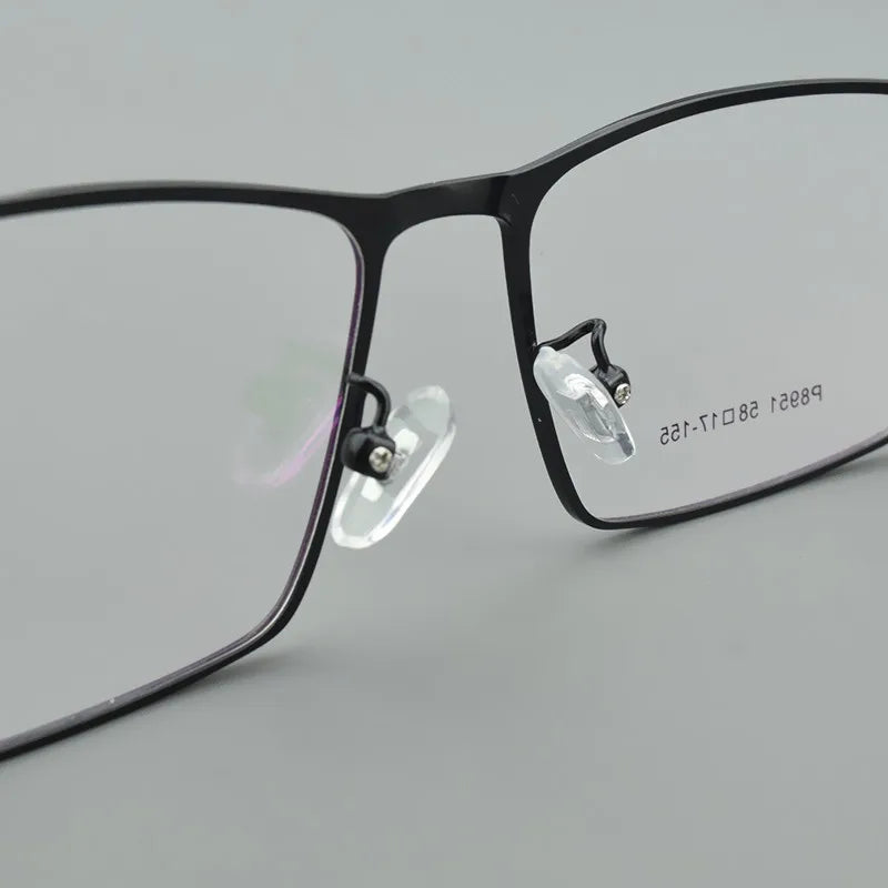 Titanium Alloy Glasses Frames Men Eyewear Optical Prescription Glasses Frame Large Face Eyeglasses square Myopia Retro spectacle