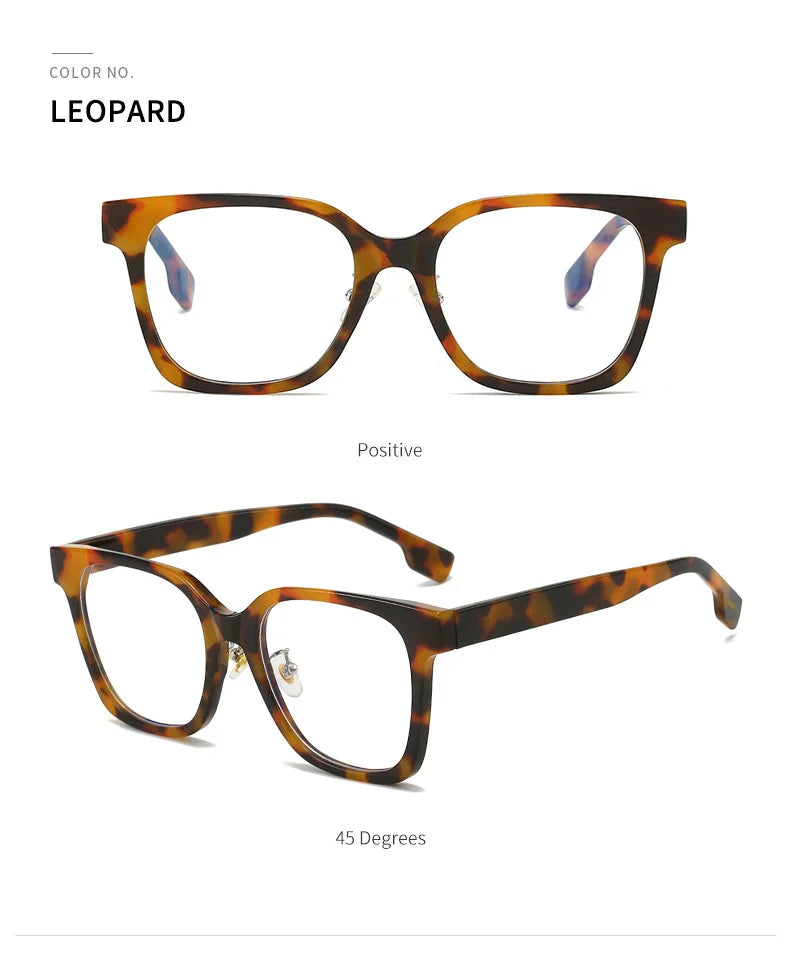 2025 New Fashion Blue Light Blocking Glasses For Man and Women's Glasses Big Square Size High Quality Retro Glasses Frame
