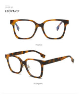2025 New Fashion Blue Light Blocking Glasses For Man and Women's Glasses Big Square Size High Quality Retro Glasses Frame
