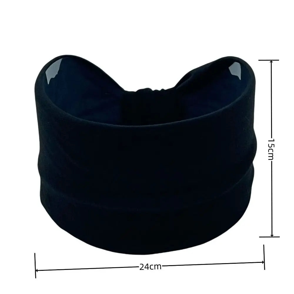 Fashion Solid Color Wide Hair Band Elastic Knotted Yoga Hairband Sports Headband Women