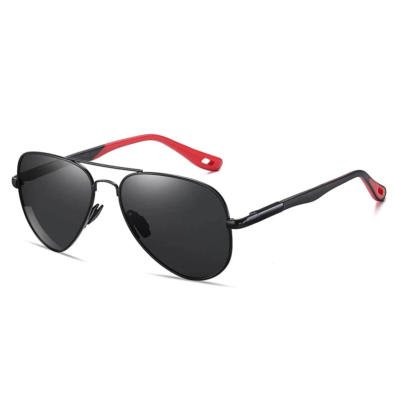 0 -0.5 -0.75 To -6 Night Vision Lens Oval Prescription Sunglasses Men Polarized Metal Driving Anti-Glare Nearsighted Sun Glasses