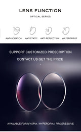 CAPONI Original Designer Men Glasses Frames Pure Titanium  Business Eyewear Anti Blue Light Multifunctional Frame Glasses J23615